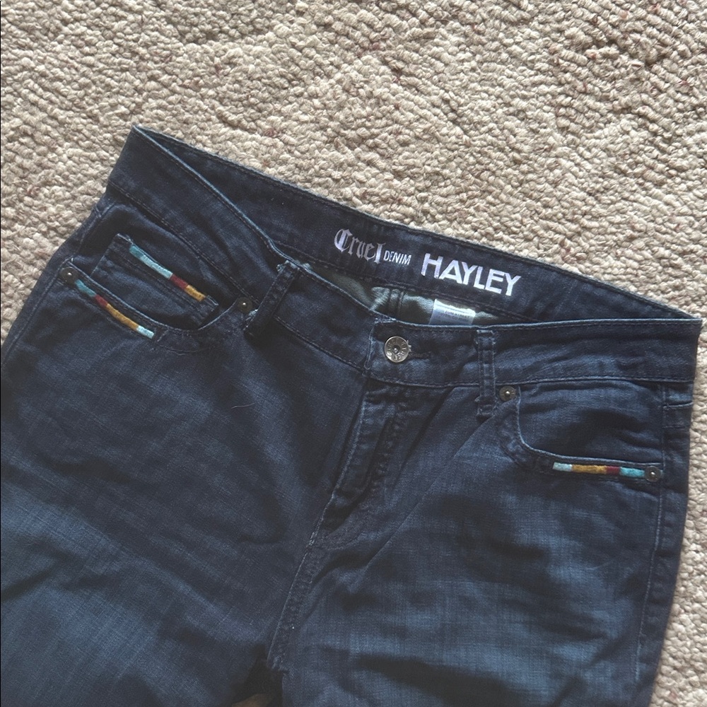 Cruel Hayley Dark Blue Jeans size 13 short worn once! - Picture 4 of 8